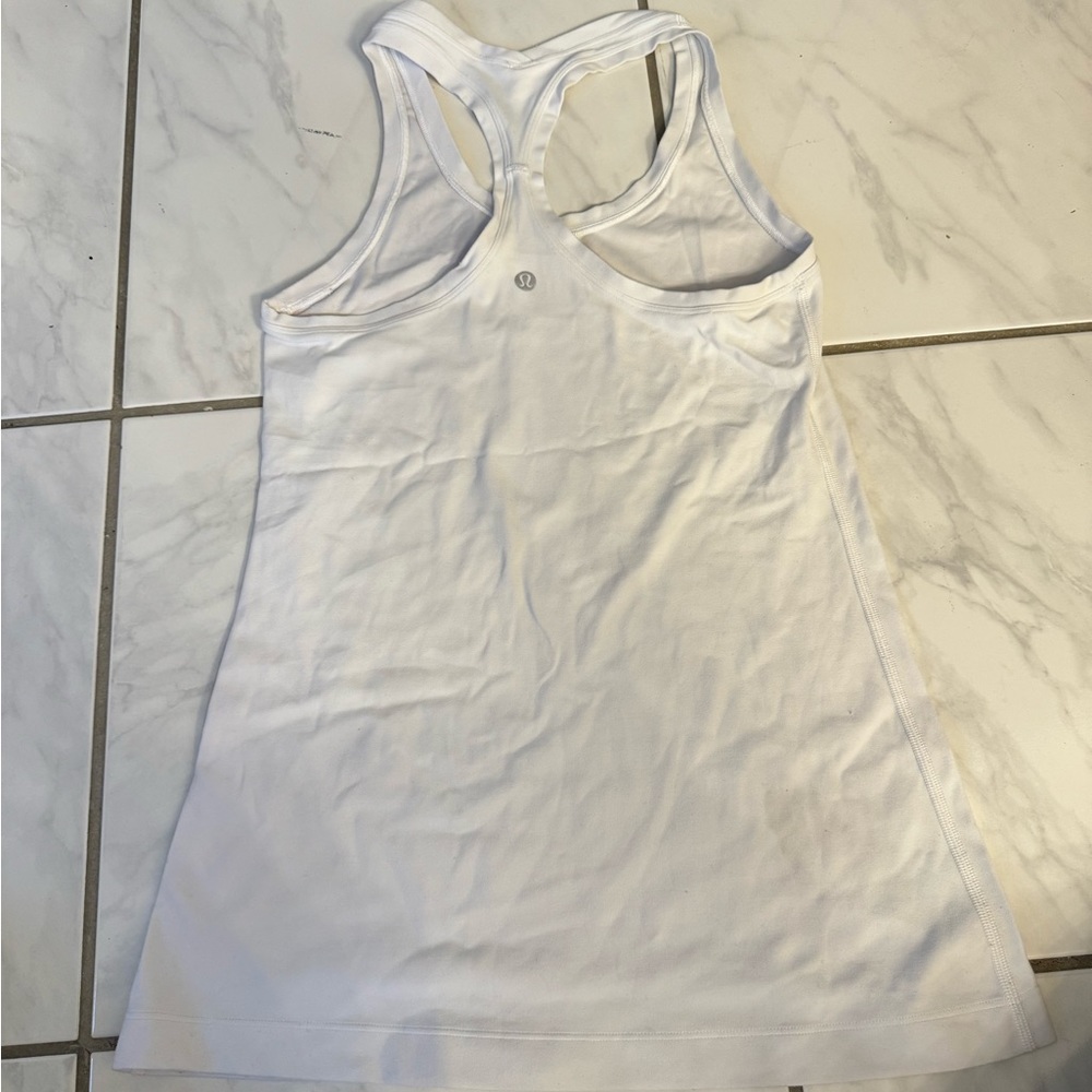 White Lululemon tank